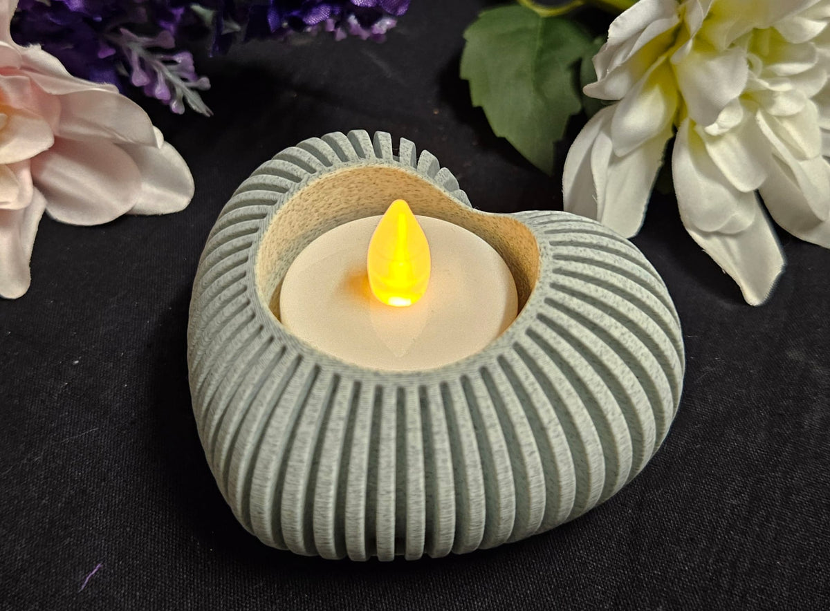 🕯️Herz-Teelichthalter „Rippen-Design🕯️