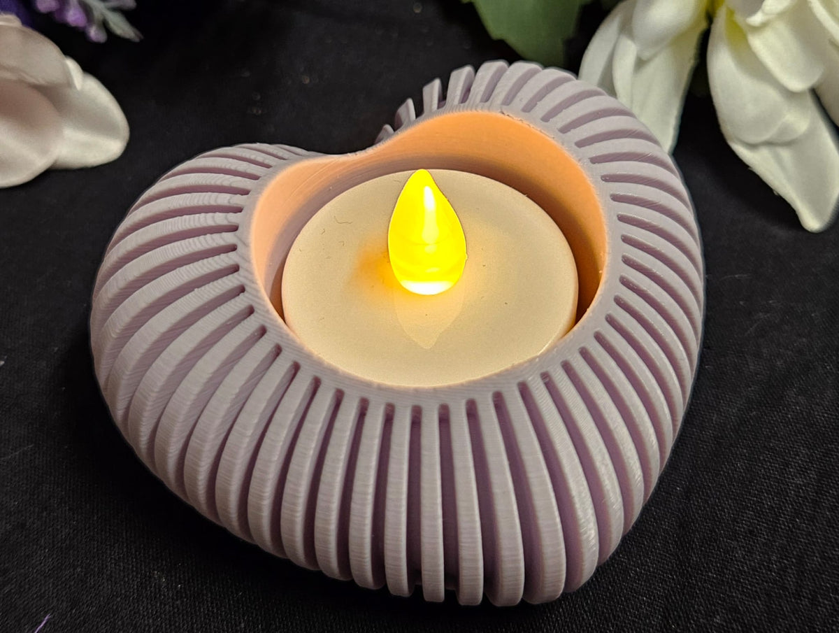 🕯️Herz-Teelichthalter „Rippen-Design🕯️