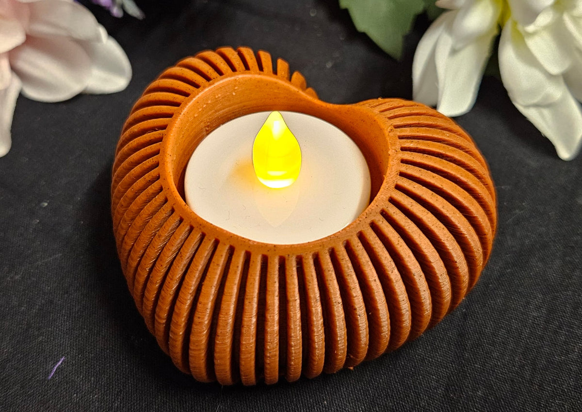 🕯️Herz-Teelichthalter „Rippen-Design🕯️
