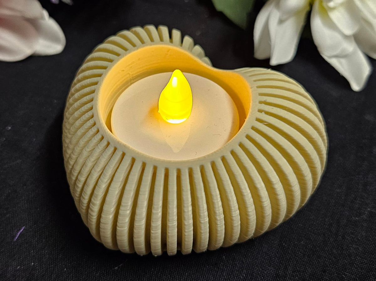 🕯️Herz-Teelichthalter „Rippen-Design🕯️