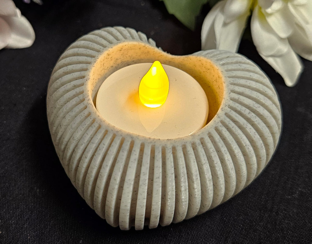 🕯️Herz-Teelichthalter „Rippen-Design🕯️