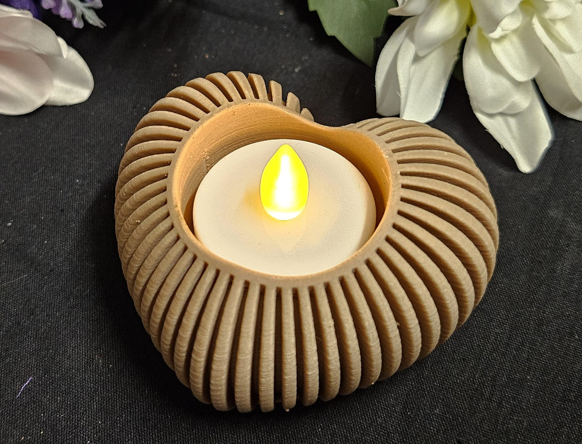 🕯️Herz-Teelichthalter „Rippen-Design🕯️