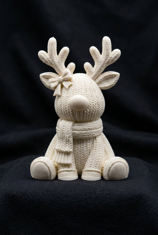 Rentier Mia in Strickoptik – Weihnachtsdeko